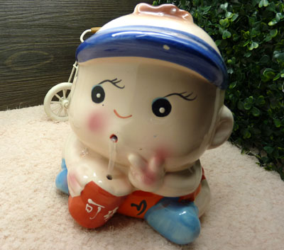 搪瓷储蓄罐 存钱罐