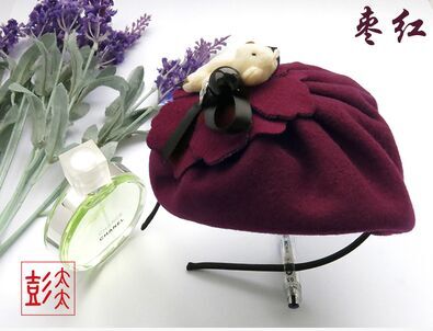 爆款百搭混款头饰刺绣徽章蝴蝶结发发箍宽小礼帽
