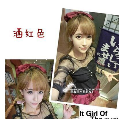 丝绸贡缎发夹头饰顶夹发卡马尾弹簧夹