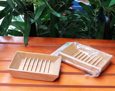 中号炭化楠竹肥皂香皂盒