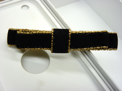 出口韩国阿吉豆同款黑色发饰马尾夹弹簧夹