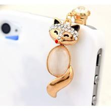 韩版合金水钻混款手机防尘塞通用	