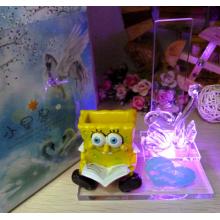 3D水晶机器猫许愿瓶天鹅礼品摆件