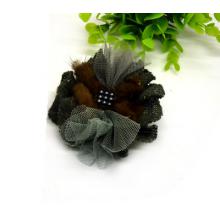 百搭水貂毛毛衣开衫大别针扣胸针 蝴蝶结发夹两用