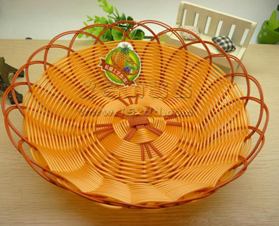 大号22cm 7.5cm长盛工艺盘手编水果篮