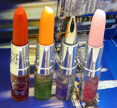 口红圆珠笔 口红造型灯笔