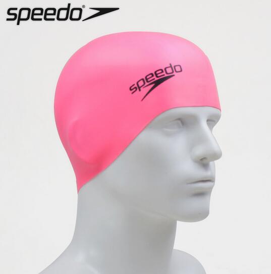 正品speedo护耳时尚硅胶泳帽