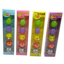 天天连萌5件套 可爱创意橡皮擦 