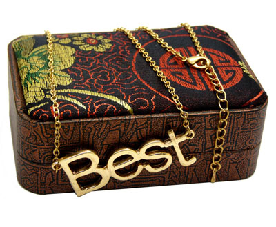 玫瑰金锁骨链短项链	