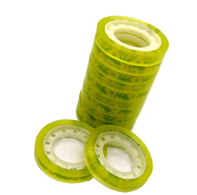 透明文具胶带宽0.8cm长20米小胶带