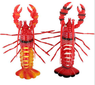 批发热卖 16-20cm中号龙虾冰箱贴 磁铁龙虾 仿真龙虾