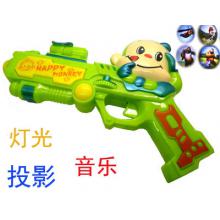 电动语音投影八音枪儿童玩具电动枪	